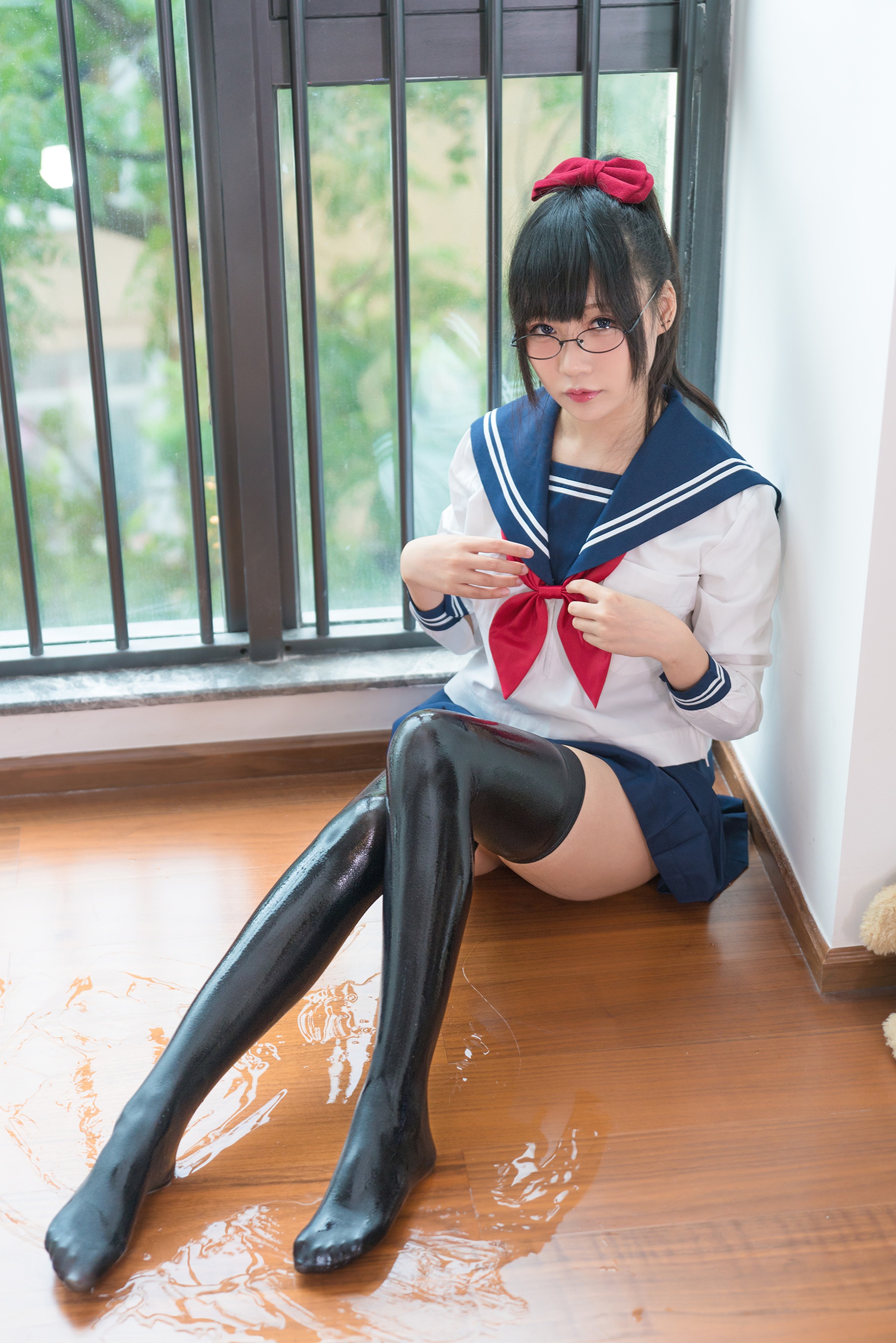图片[1]-铭铭 Kizami – NO.014 湿.的JK [42P]-XikXak